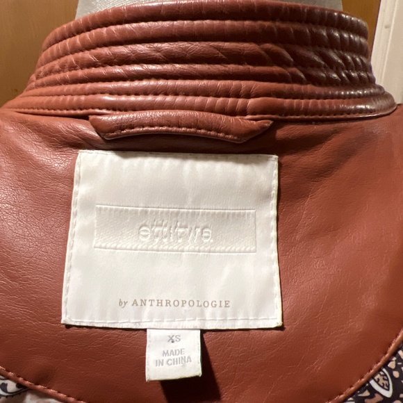 Anthropology Faux Leather Moto Jacket -NWOT - Picture 11 of 13
